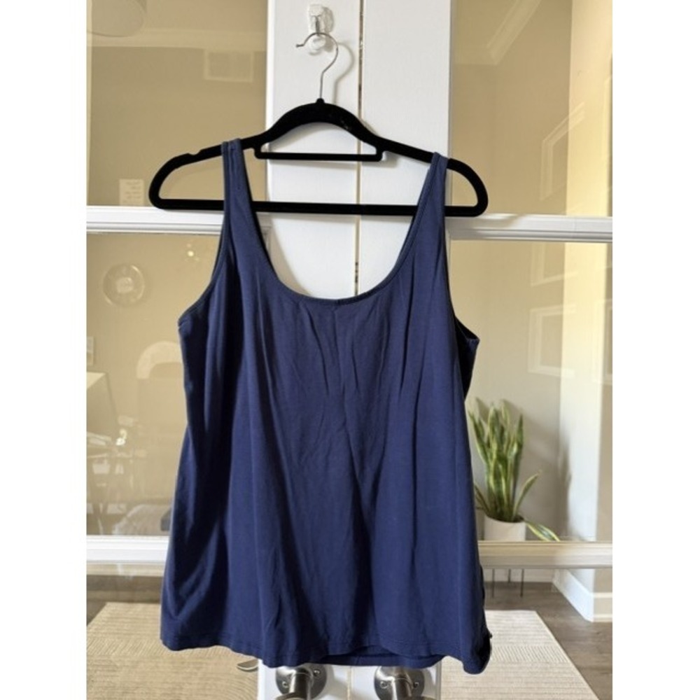Lilly Pulitzer Navy Blue Scoop Neck Tank Top